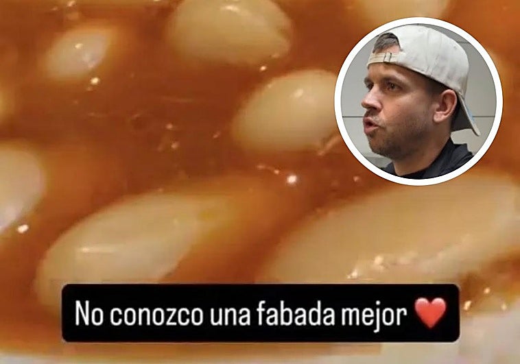 Daviz Muñoz prueba la «mejor fabada». Es de un restaurante asturiano